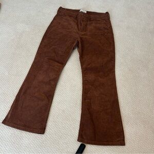 GAP Brown Corduroy Flare High Rise Women's Jeans